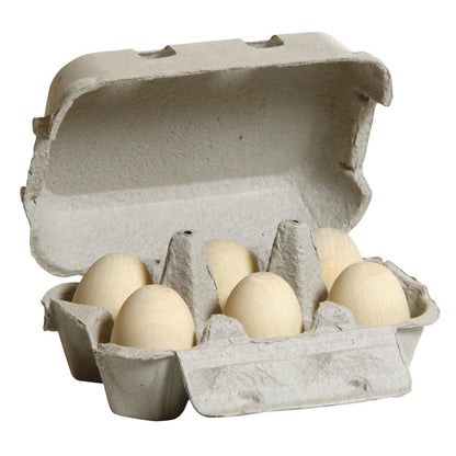 6-pack ägg i trä