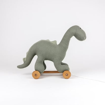 Hållbar dragleksak dinosaurie för småbarn