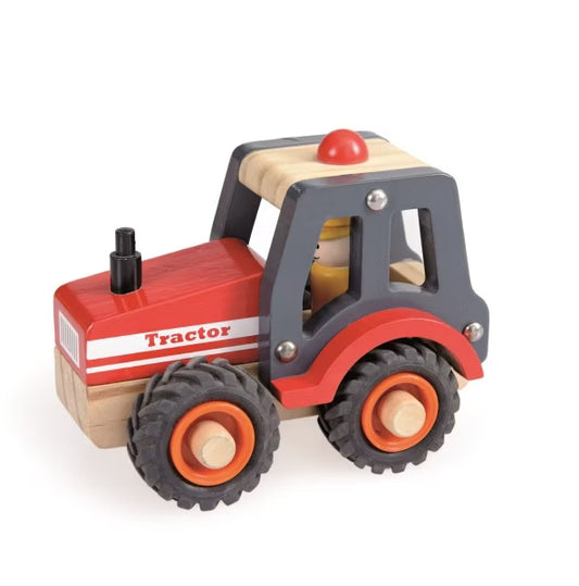Rolig traktor i trä